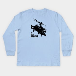 AH-64 Apache Kids Long Sleeve T-Shirt